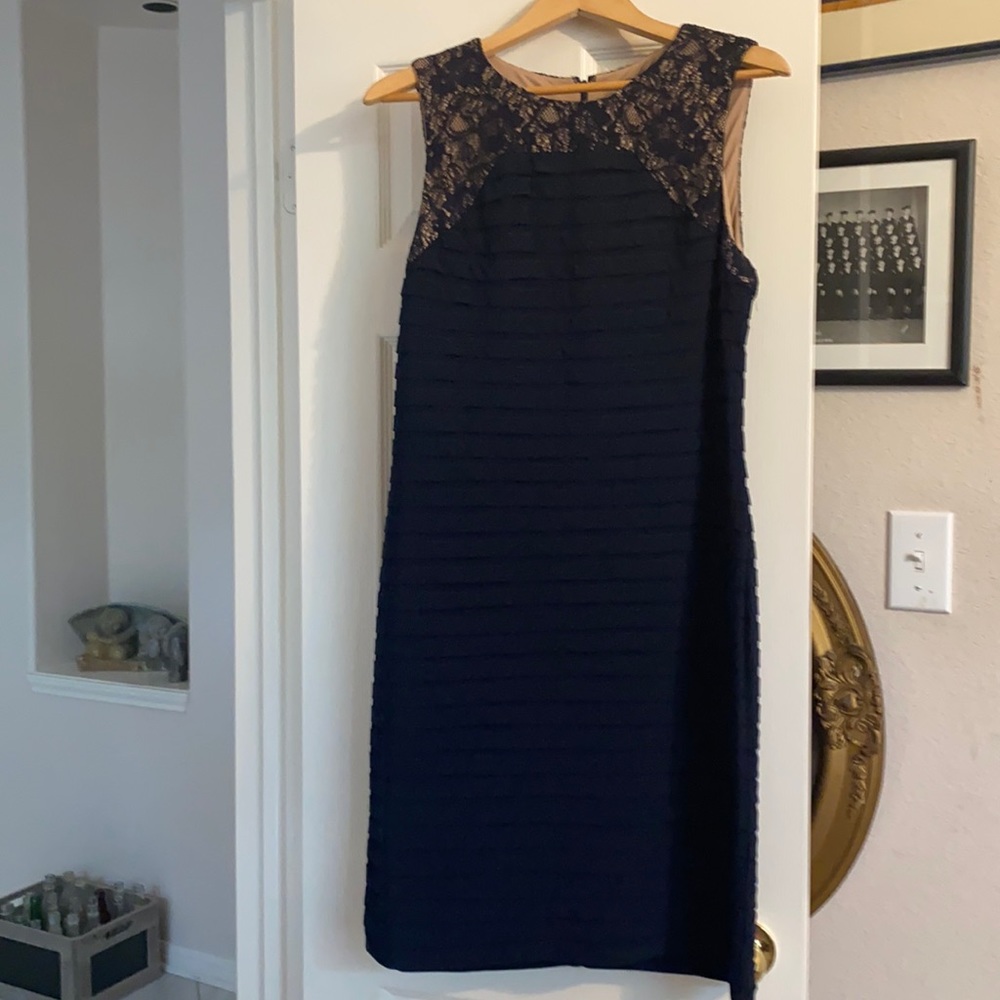 Navy blue cocktail dress